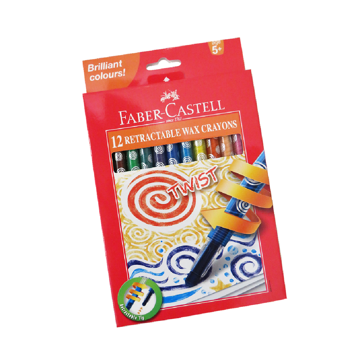 Faber-Castell Twist Retractable Crayons 12's