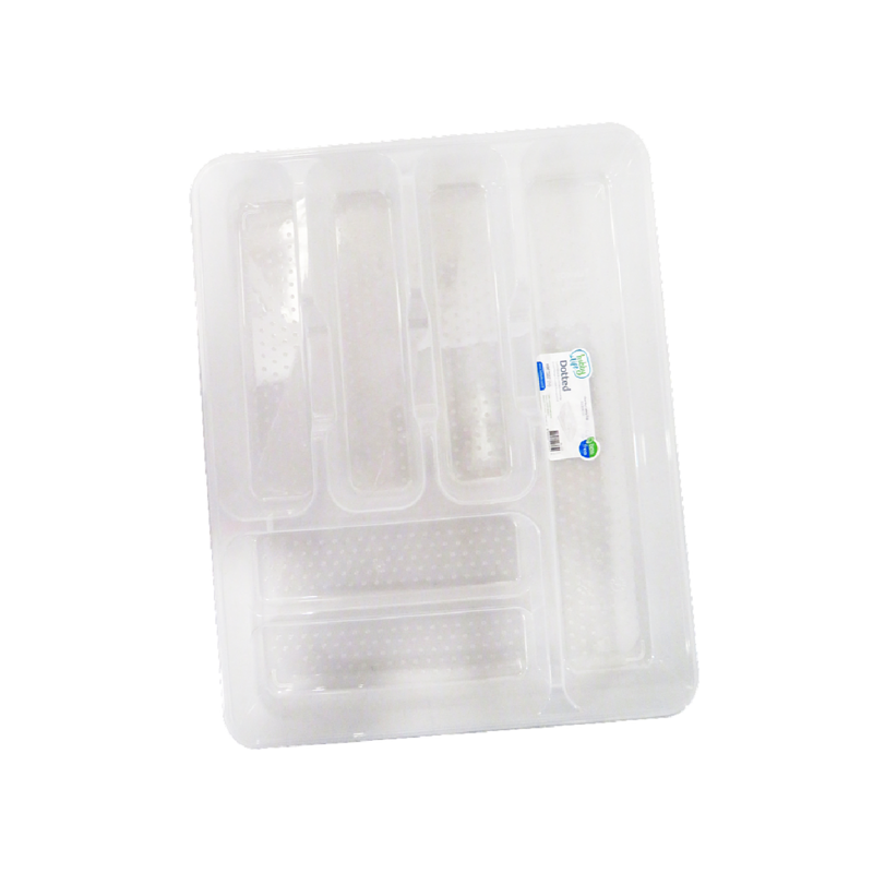 CLEAR BIG CUTLERY TRAY