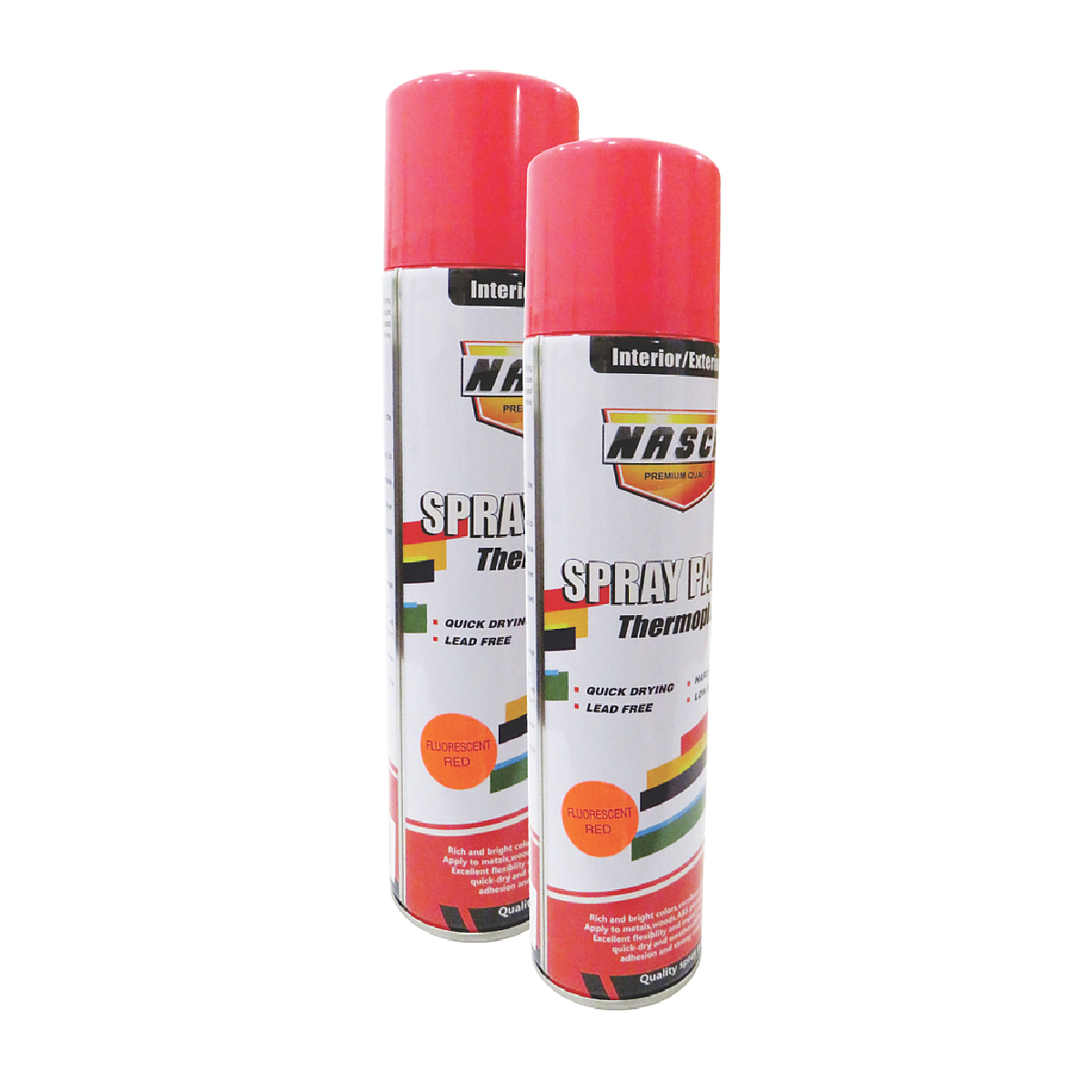 Nasca Spray & Peel Spray Paint Fluorescent Red 400ml