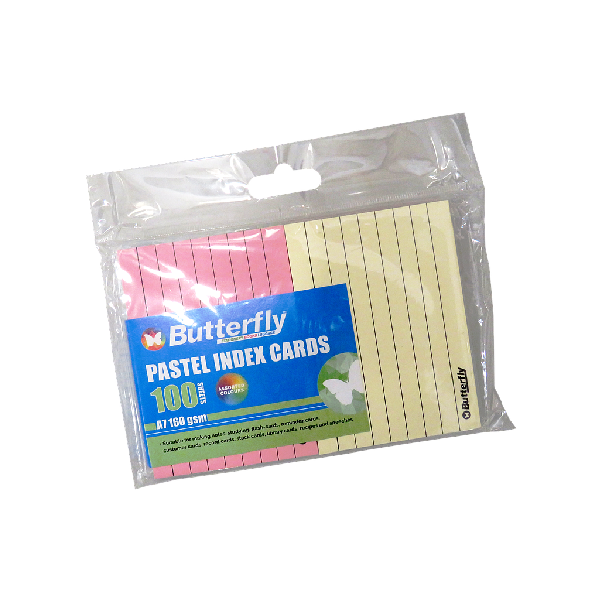Butterfly Pastel Index/Speech Cards A7 100's