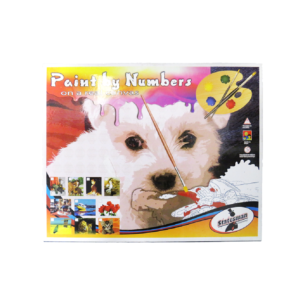 PAINT BY NUMBERS ON REAL CANVAS10 DESIGNS