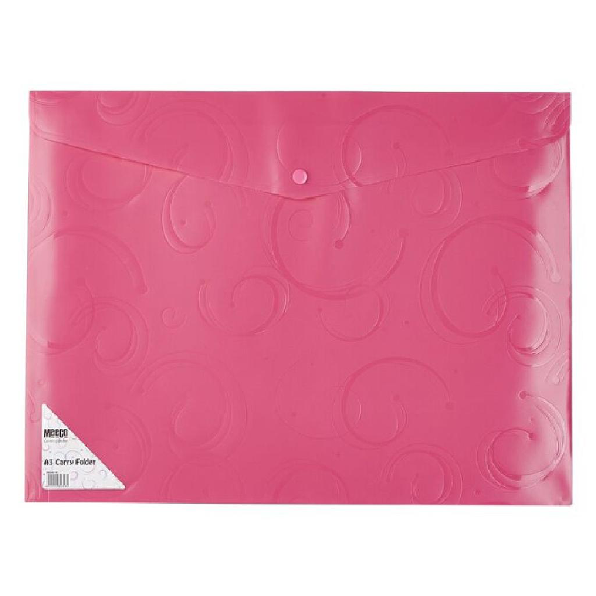 Meeco A3 Creative Carry Folder Pink