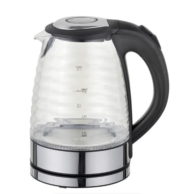 Sunbeam Stainles steel Ribbed Glass Kettle 1.7L