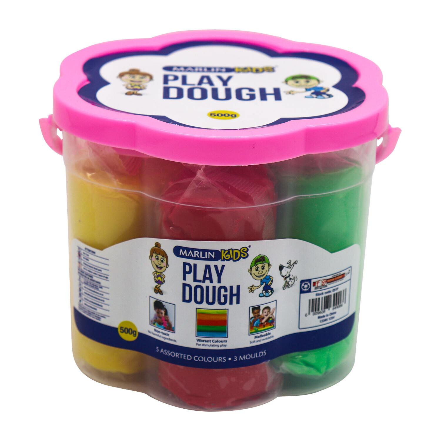 Play Dough 200g Bucket 10 Assorted Colours