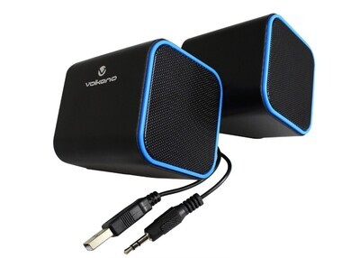 Volkano Diamond Series USB Powered Speakers Blue