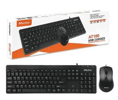Meetion USB Wired Keyboard And Mouse Combo AT100