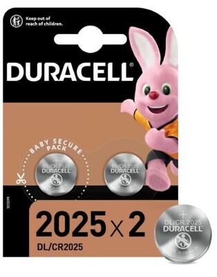 Duracell Lithium Coins 2025 3V 2 Piece