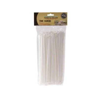Flexible Plastic Straws wrapped 100pc