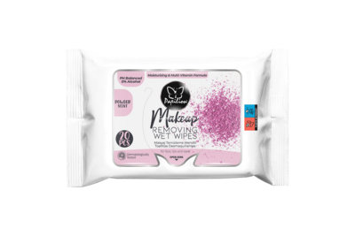 Papilion MAke-up Remover Wipes 20 Sheets Powder Scent