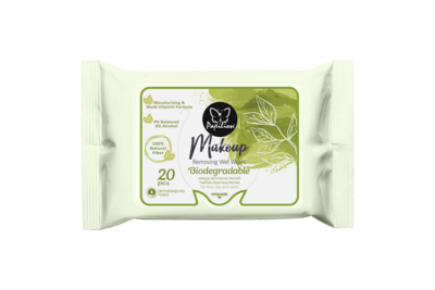 Papilion MAke-up Remover Wipes 20 Sheets Cucumber