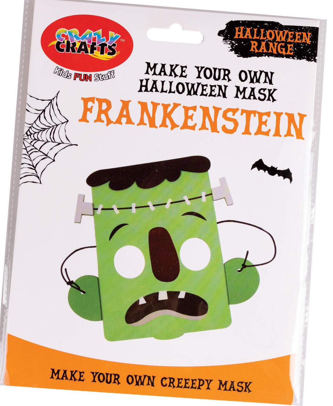 Crazy Crafts Make your own Halloween Mask Frankenstein