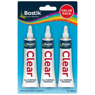 Bostik Clear 25ml Value Pack