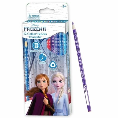 Frozen Triangular Colour Pencils 12
