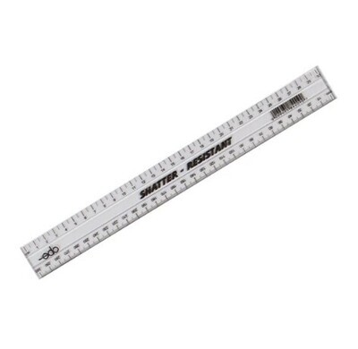 EDO Clear Ruler 30cm