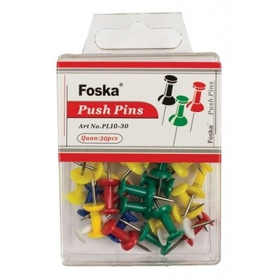 Foska Push Pins 30pc
