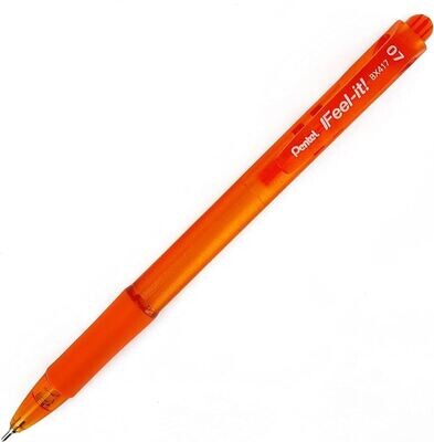Pentel Feel it Retractable B/Point Orange Pen