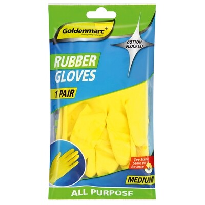 Goldenmarc Yellow Rubber Gloves