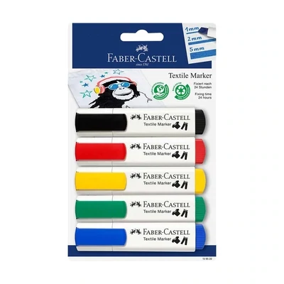 Faber-Castell 5 Textile Markers