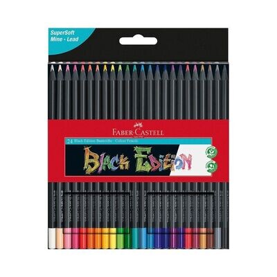 Faber-Castell Black Edition Colour Pencils 24&#39;s