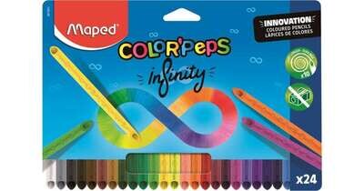 Maped Innovation Infinity Coloured Pencils 24&#39;s