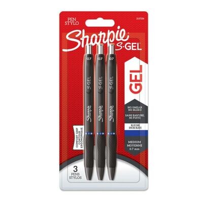 Sharpie S-Gel Blue Pens 0.7mm