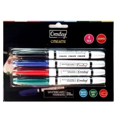 Croxley Whiteboard Markers 4 Pack