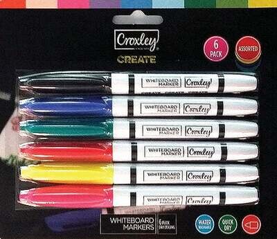 Croxley Whiteboard Markers 6 Pack