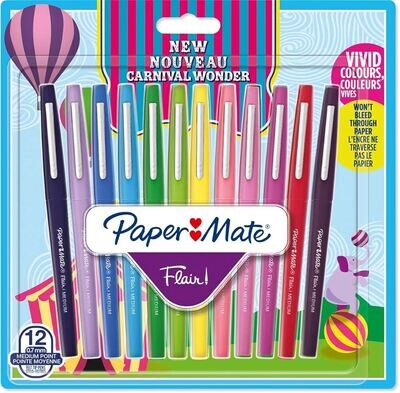 Paper Mate Flair Carnival Medium Point Pens