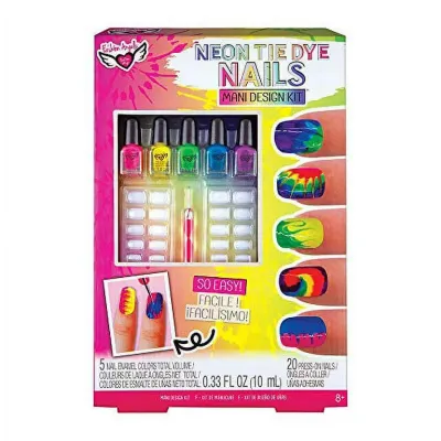 Neon Tie Dye Nails Kit