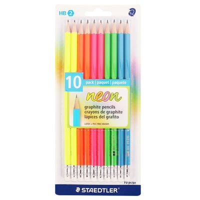 Staedtler 10 Neon Graphite Pencils