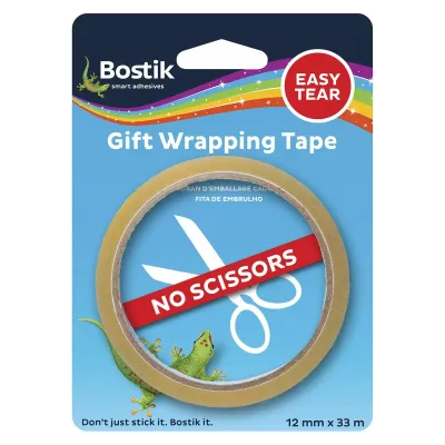 Bostik Gift Wrapping Tape 12mm x 33m