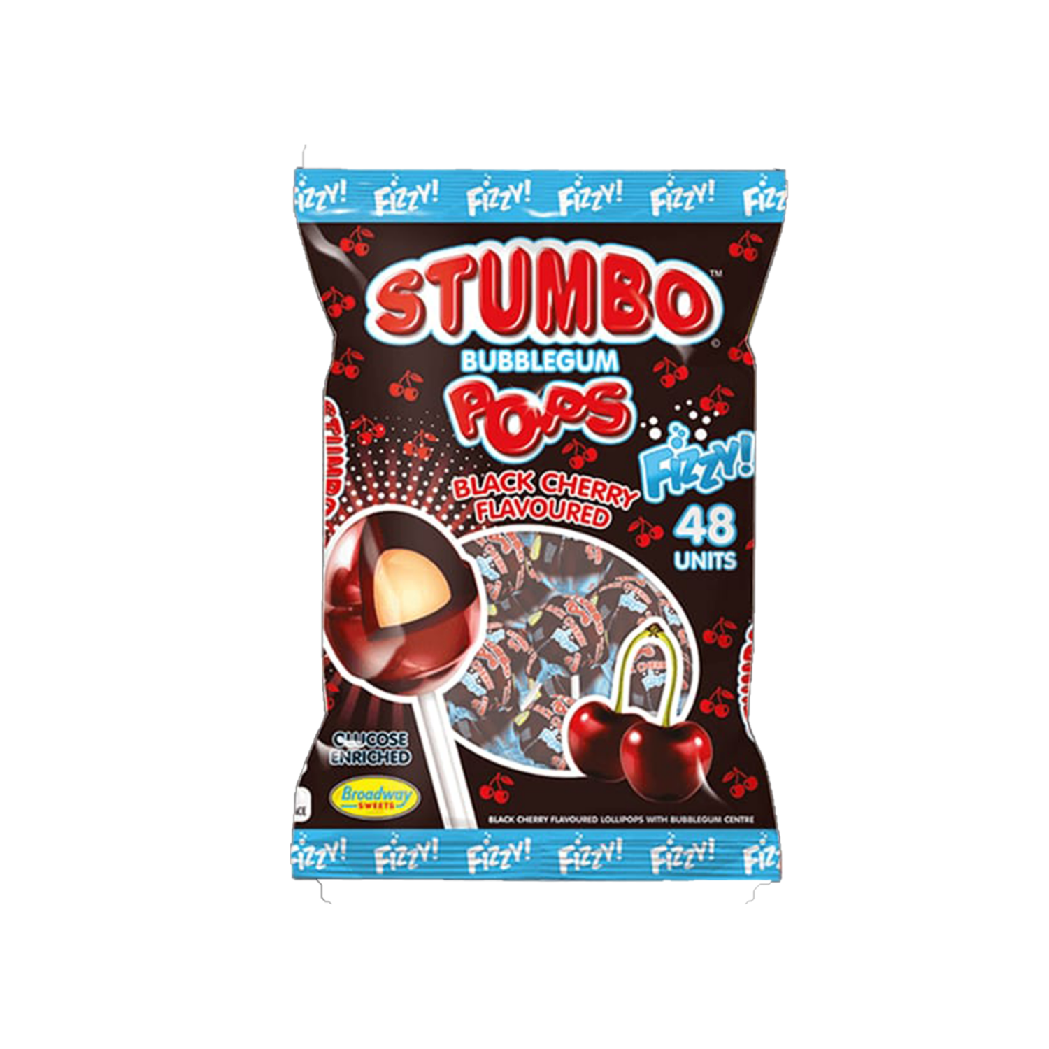 Stumbo Blackcherry Lollipops 48&#39;s