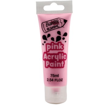 Bantex 75ml Pink Acrylic Paint