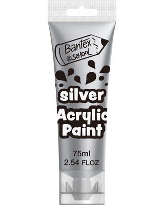 Bantex 75ml Silver Metallic Paint