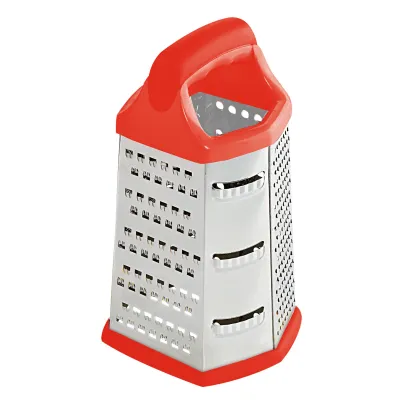 6 Sided Metal Grater with Plastic Handle