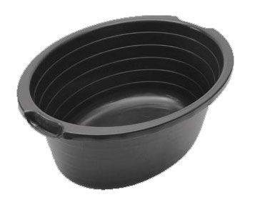 Afriware 130L Black Oval Basin