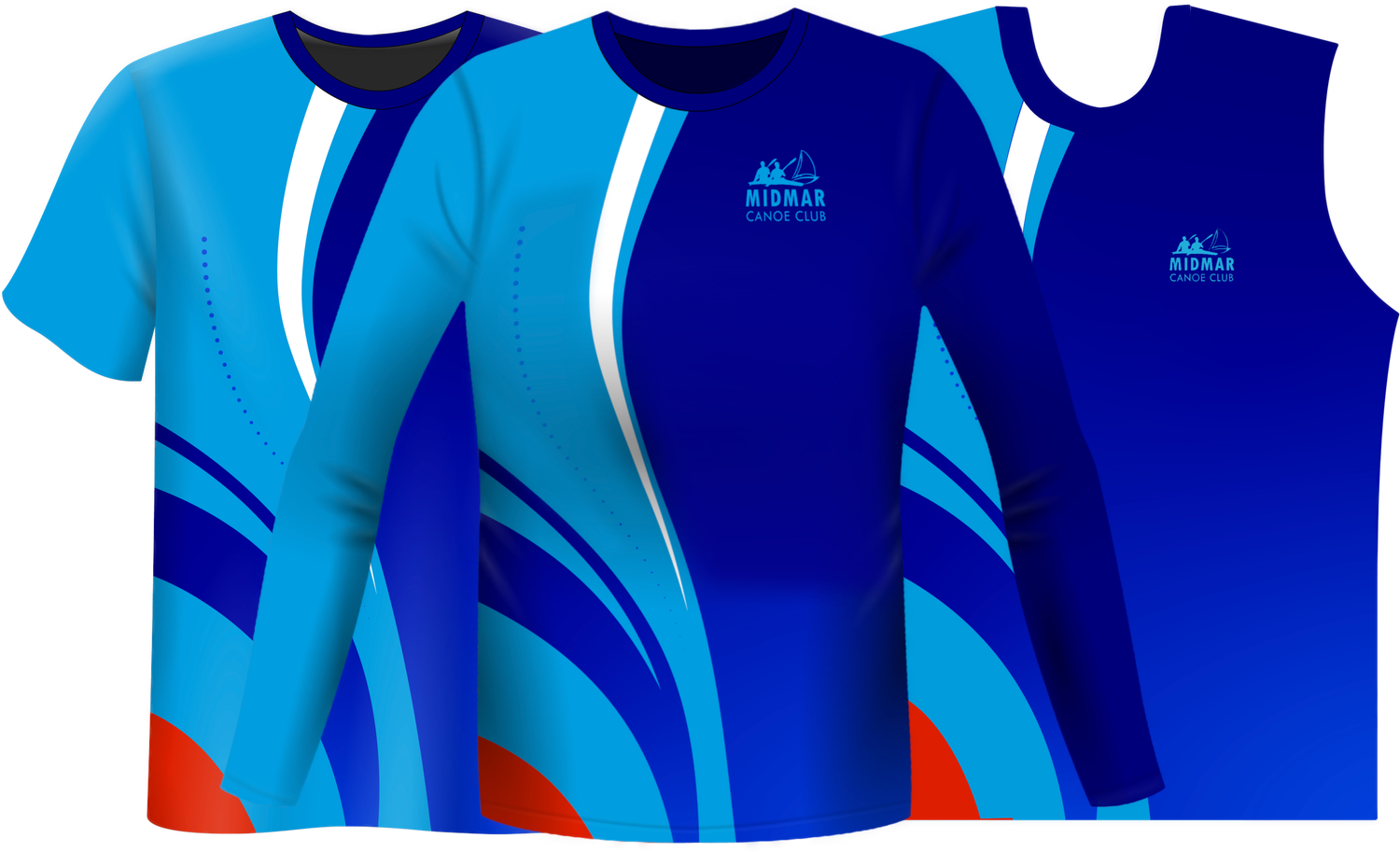 Midmar Canoe Club men&#39;s quick-dry paddling shirt