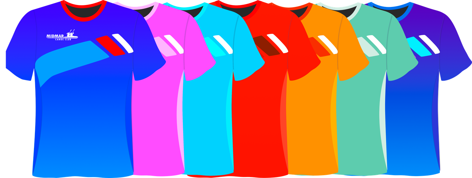 Midmar Canoe Club designer paddling shirts