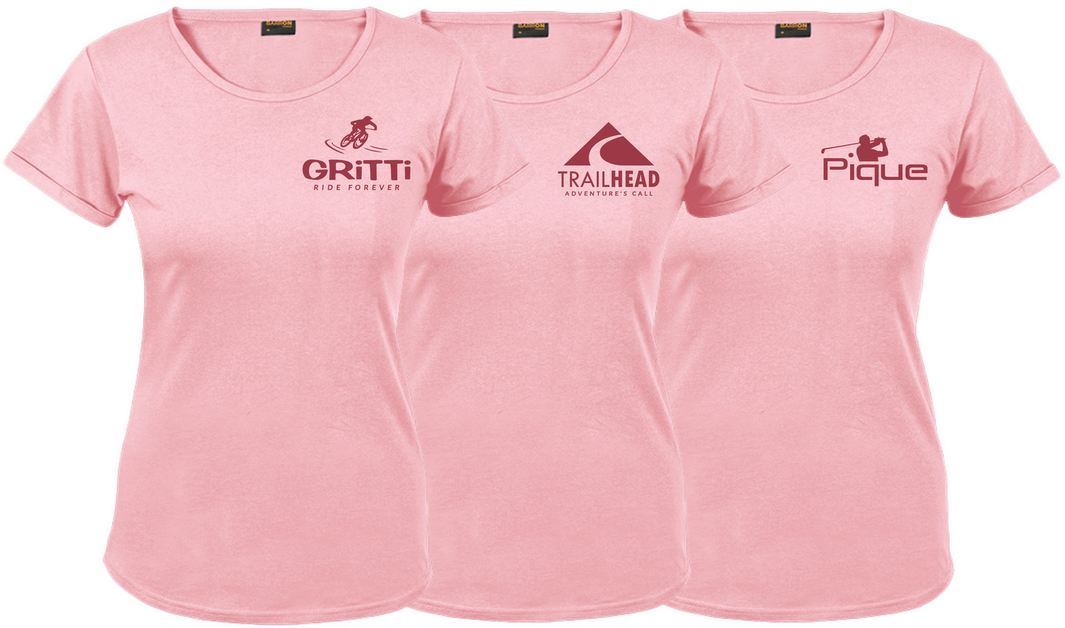ActivEdge SPORT Ladies&#39; Light Pink Pocket Logo T-shirt