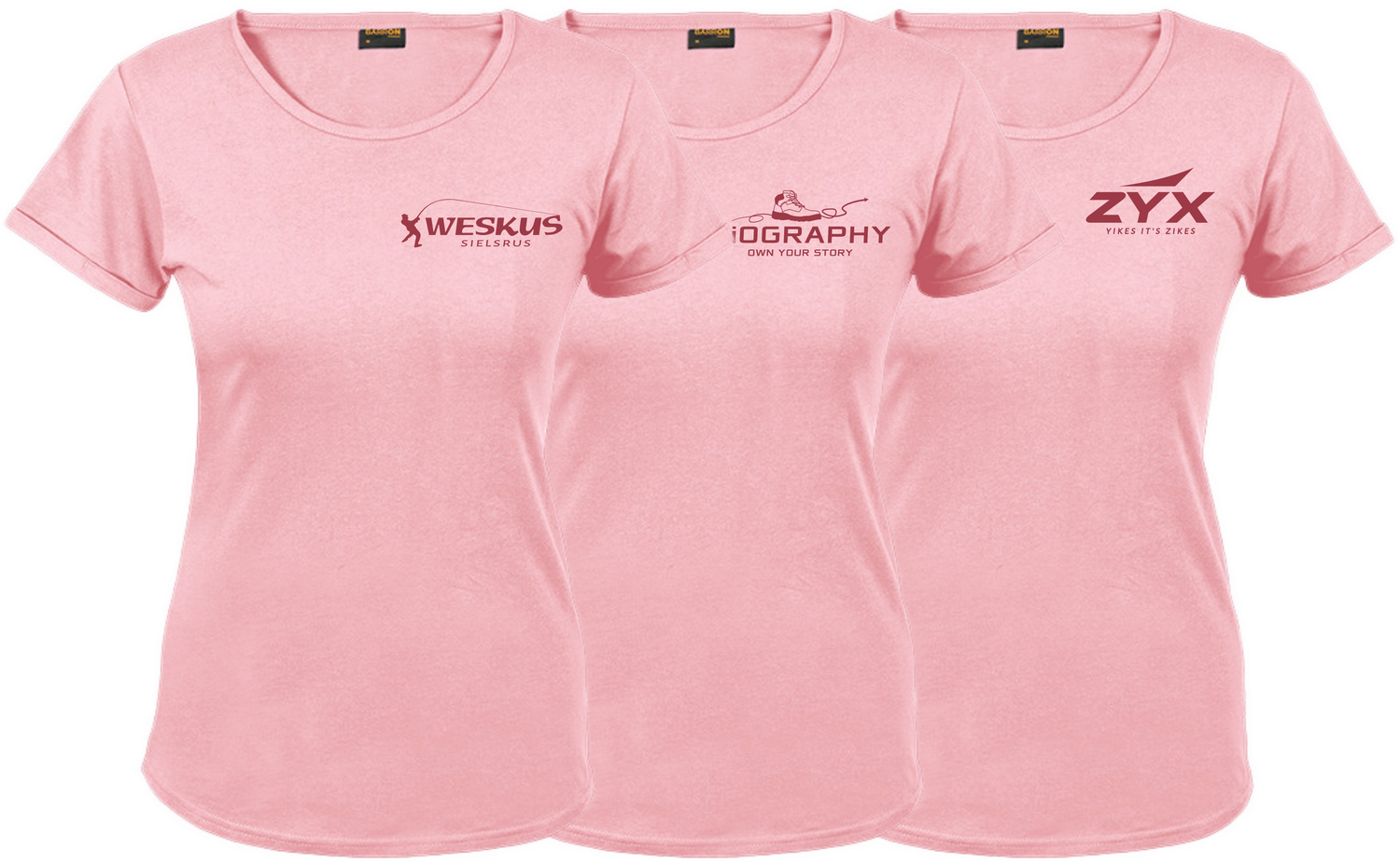 ActivEdge LIFESTYLE Ladies&#39; Light Pink Pocket Logo T-shirt