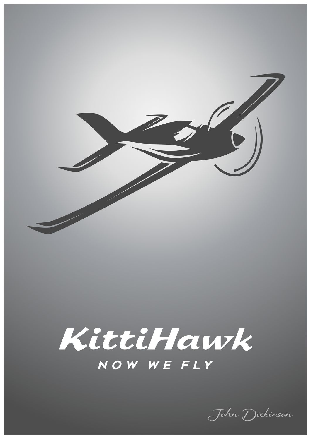 KittiHawk NOW WE FLY A4 Poster