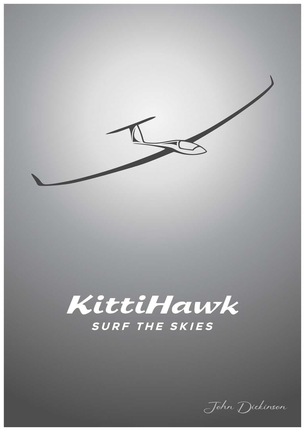KittiHawk SURF THE SKIES A4 Poster