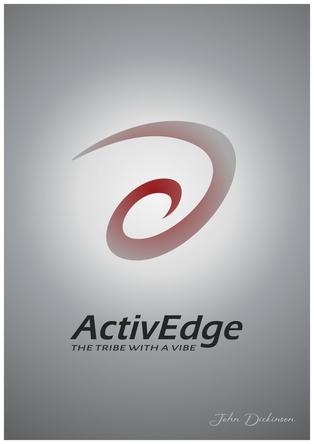 ActivEdge THE TRIBE WITH A VIBE A4 Poster with creative logo