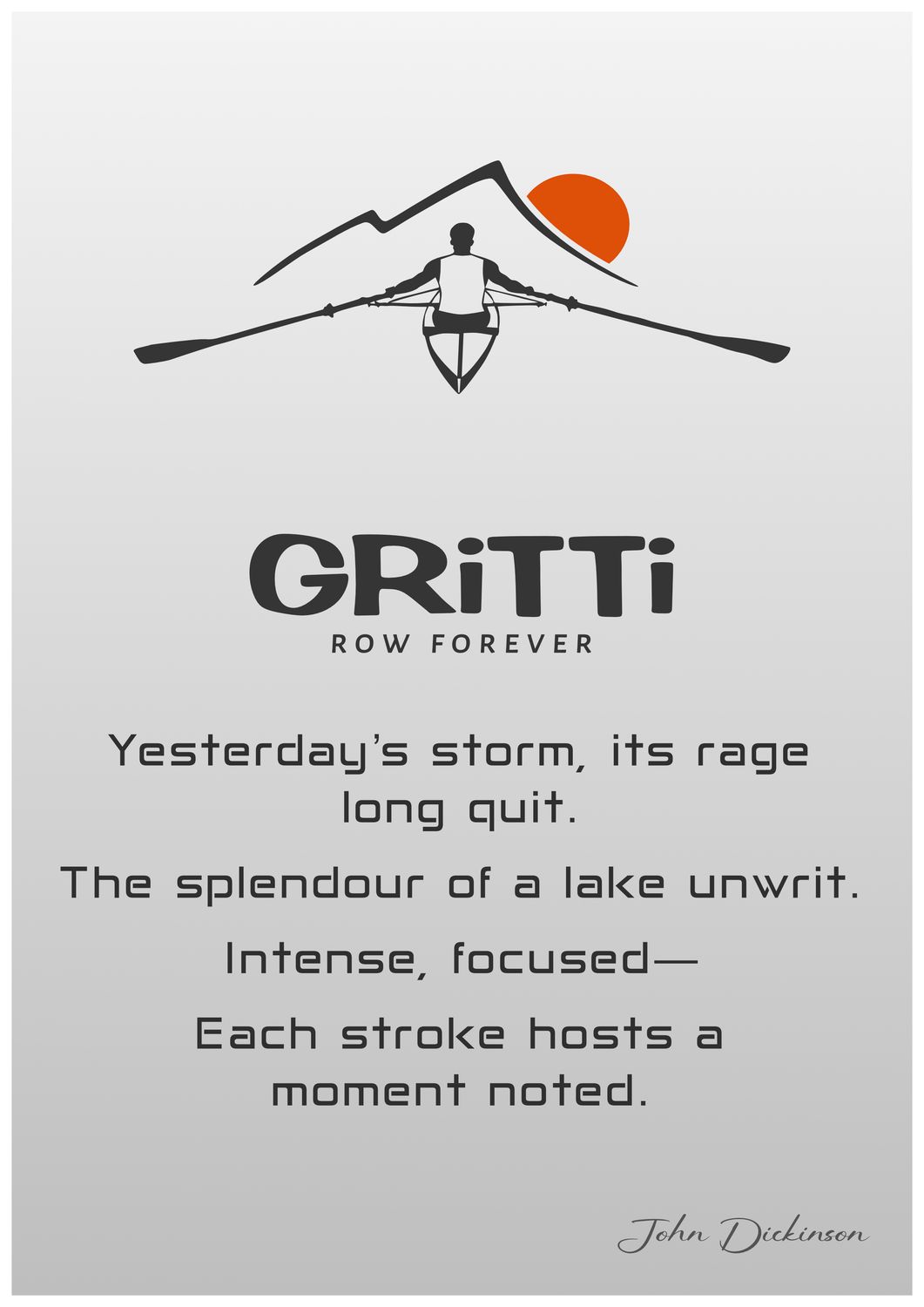 GRiTTi ROW FOREVER A4 Poster with verse