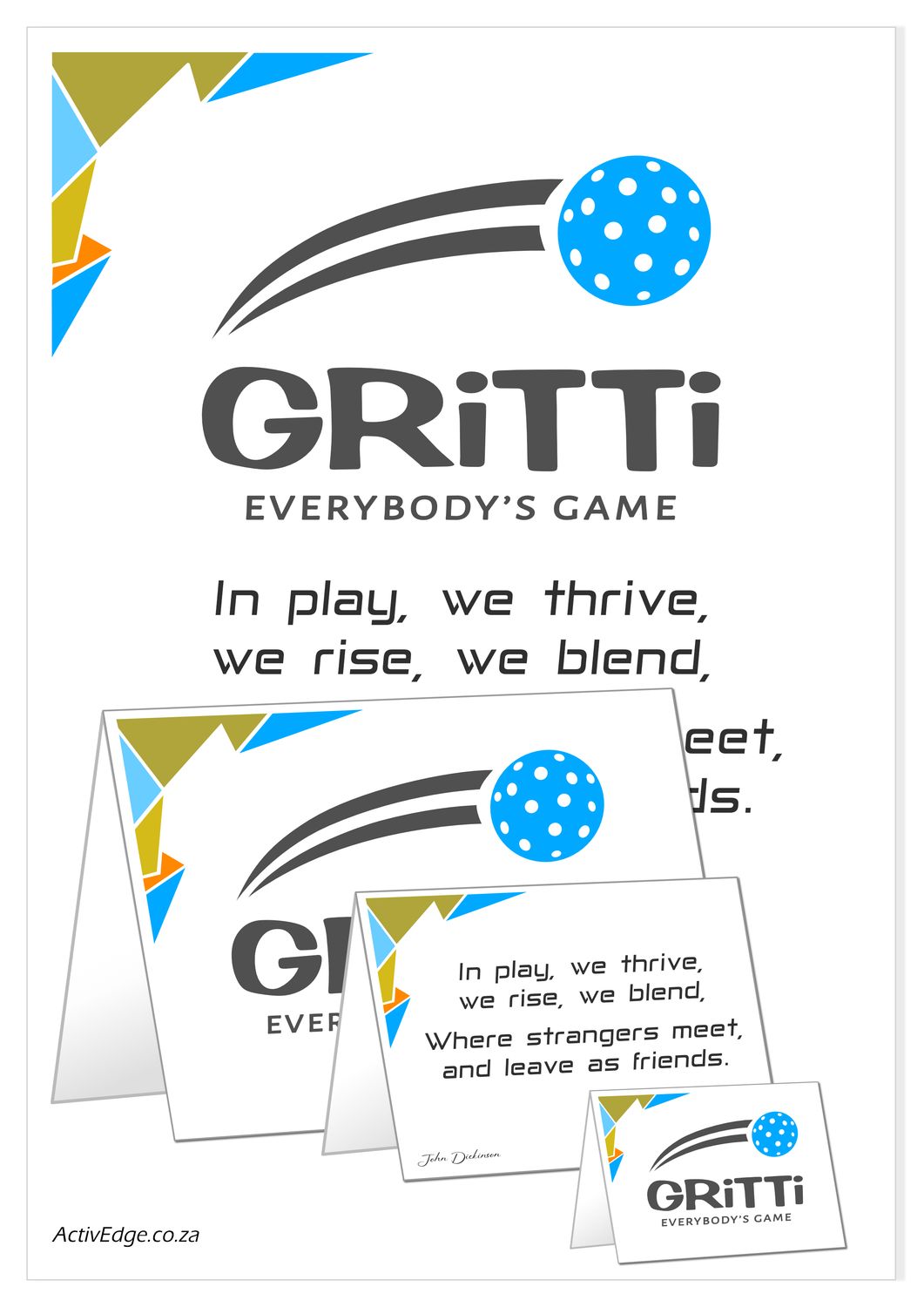 GRiTTi Everybody&#39;s Game A4 Poster and Cards for download and print