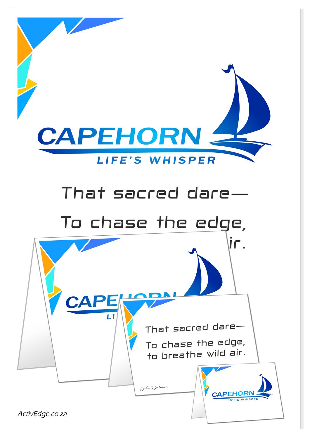 CAPEHORN A4 Poster and Cards for download and print