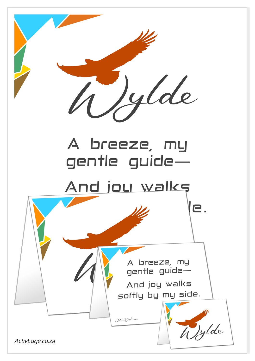 WYLDE A4 Poster and Cards for download and print