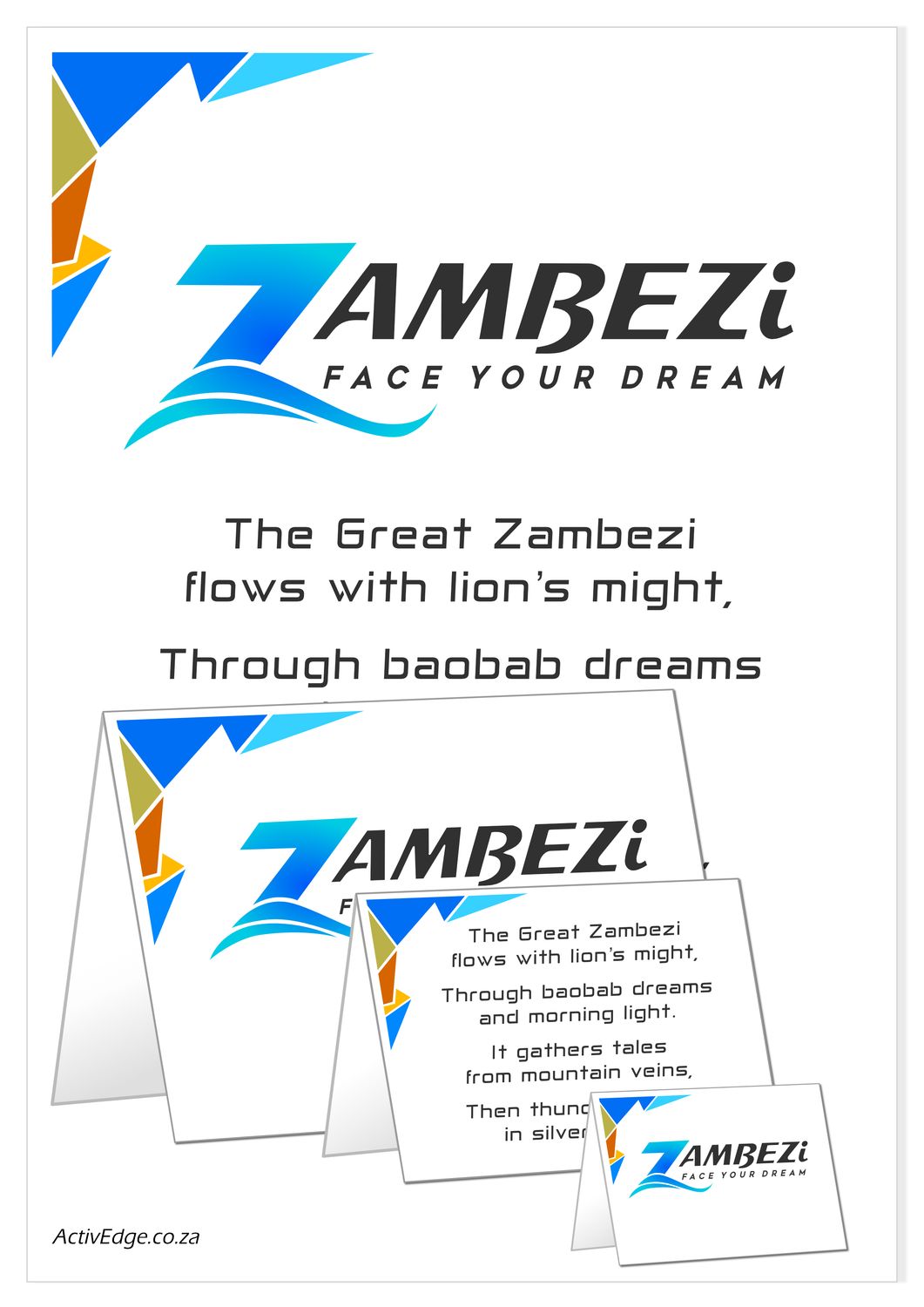 ZAMBEZI A4 Poster and Cards for download and print
