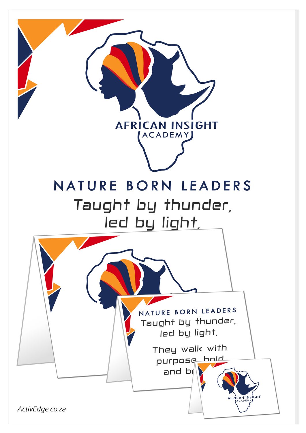 AFRICAN INSIGHT ACADEMY A4 Poster and Cards for download and print