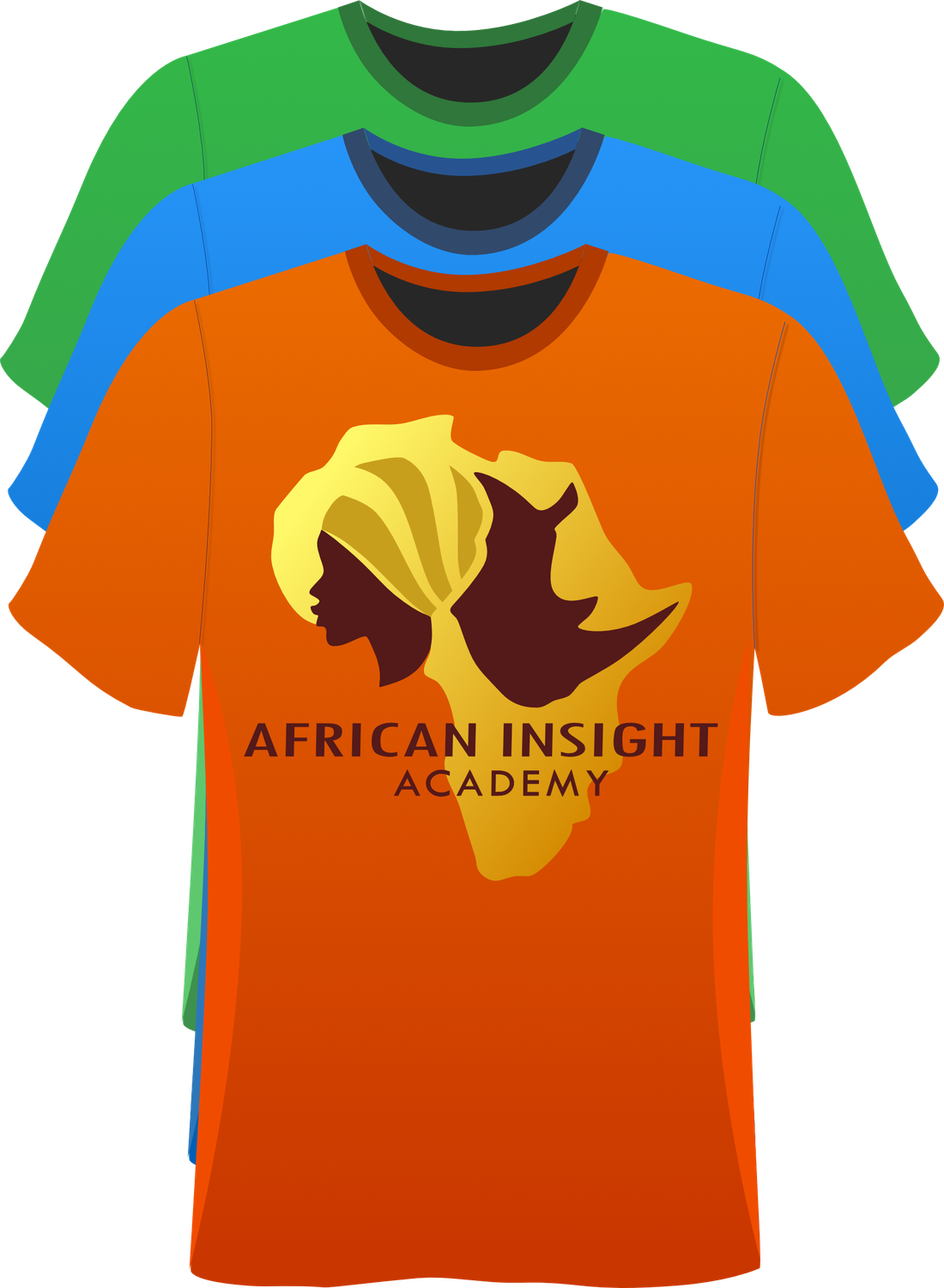 AFRICAN INSIGHT ACADEMY men&#39;s quick-dry short-sleeve shirt